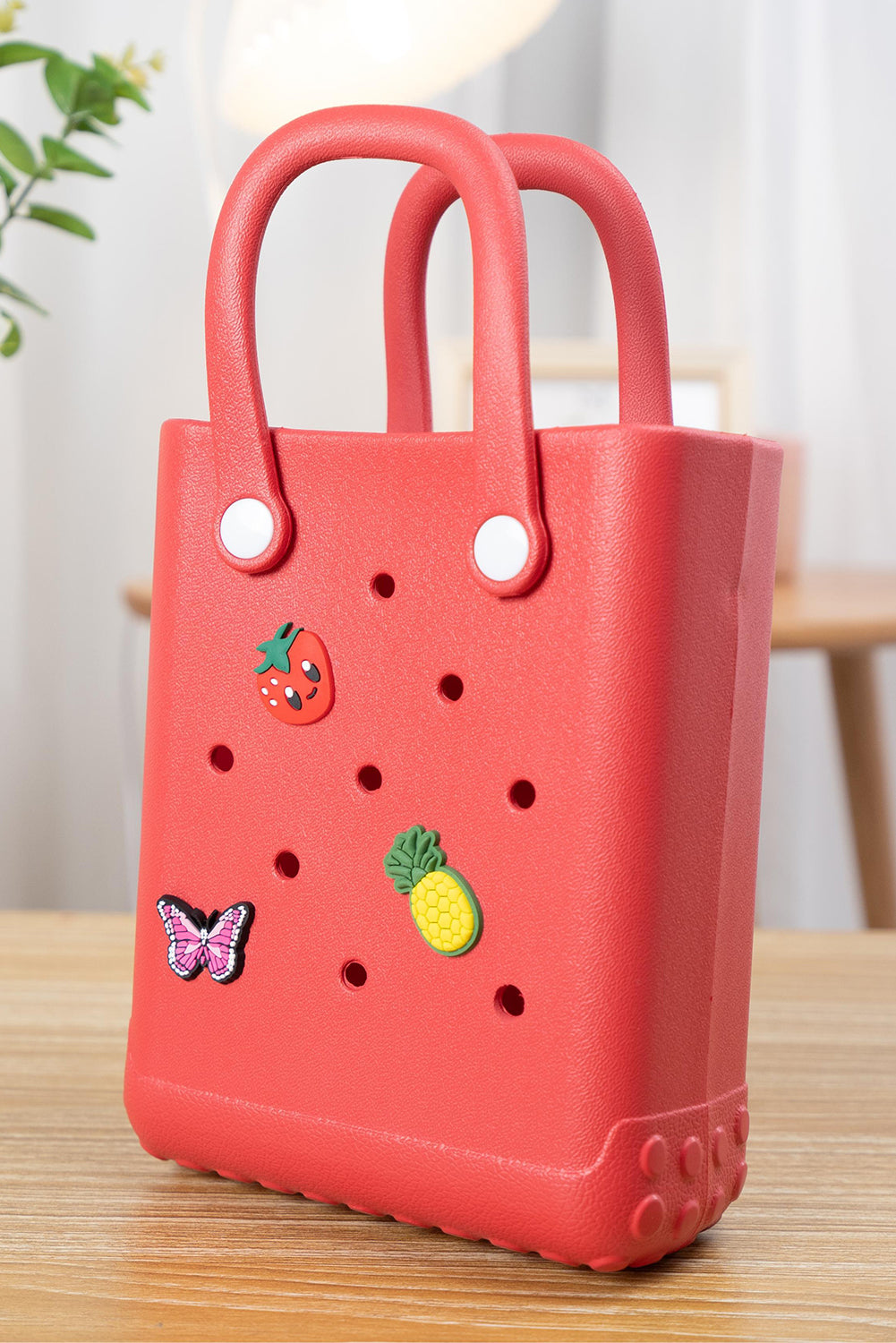 Waterproof EVA Random Decorations Hollow Tote Bag