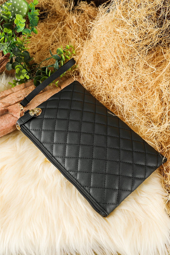 Quilted Leather Wallet Bag