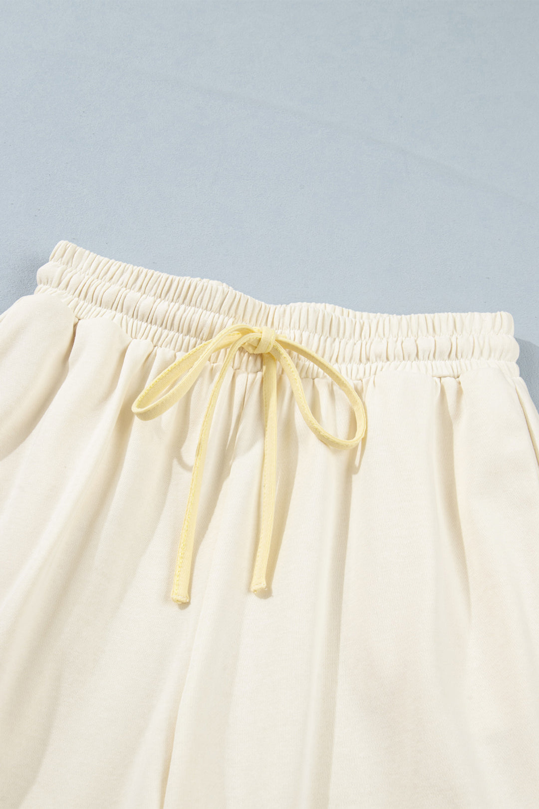White Summer Color-Blocked Star Patchwork Pants