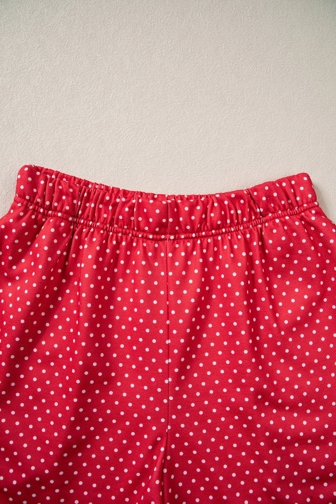 Red Polka Dot MERRY Holiday Long Sleeve Top and Shorts Set