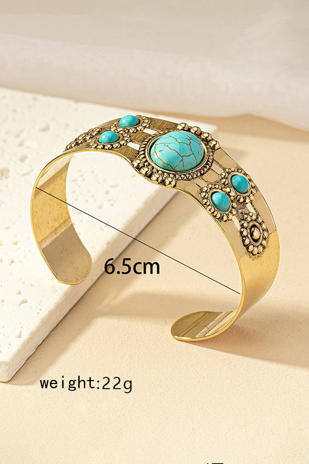 Vintage Boho Turquoise Cuff Bracelet