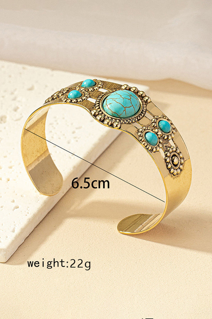 Vintage Boho Turquoise Cuff Bracelet