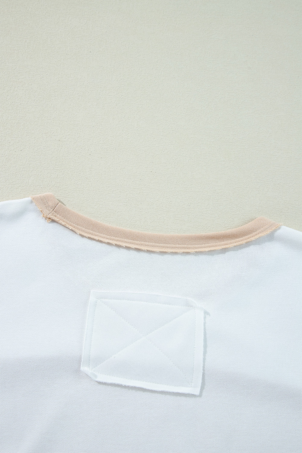 Colorblock Patchwork Side Split Tunic T Shirt