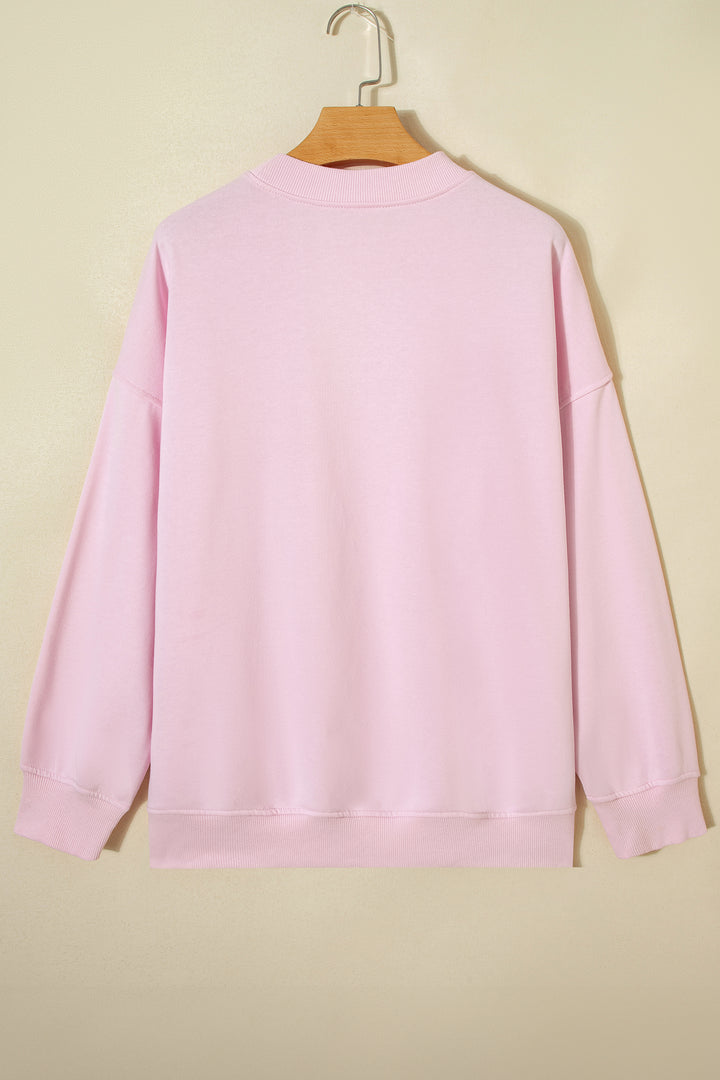 Sweetheart Patchwork Oversize Sweatshirt