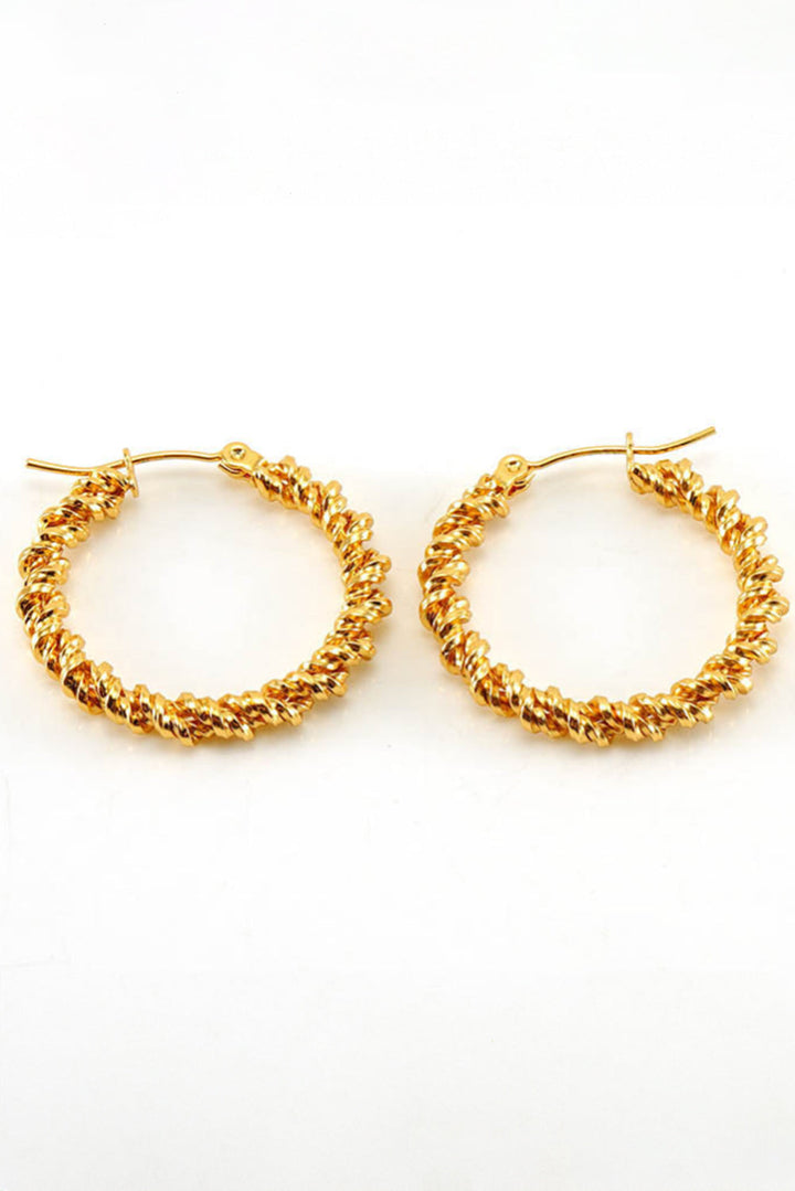 Vintage Textured Hoop Earrings
