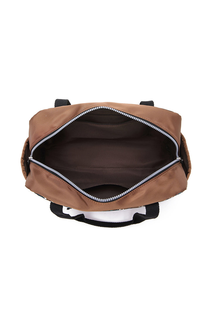 Grand sac de voyage en cuir PU à imprimé aztèque occidental