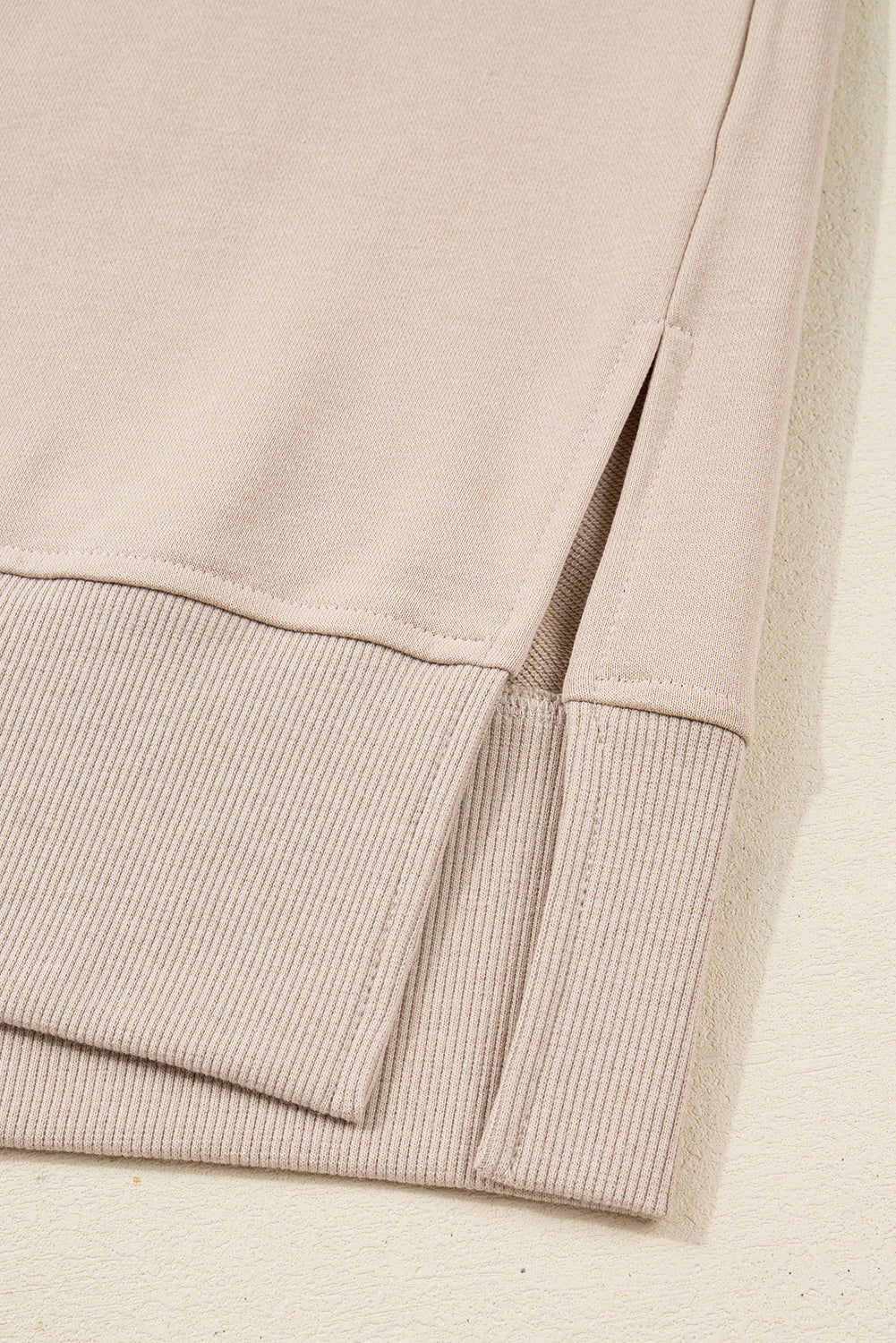 Jet Stream Oversize Slit Sweatshirt Ribbed Leggings 2pcs Set