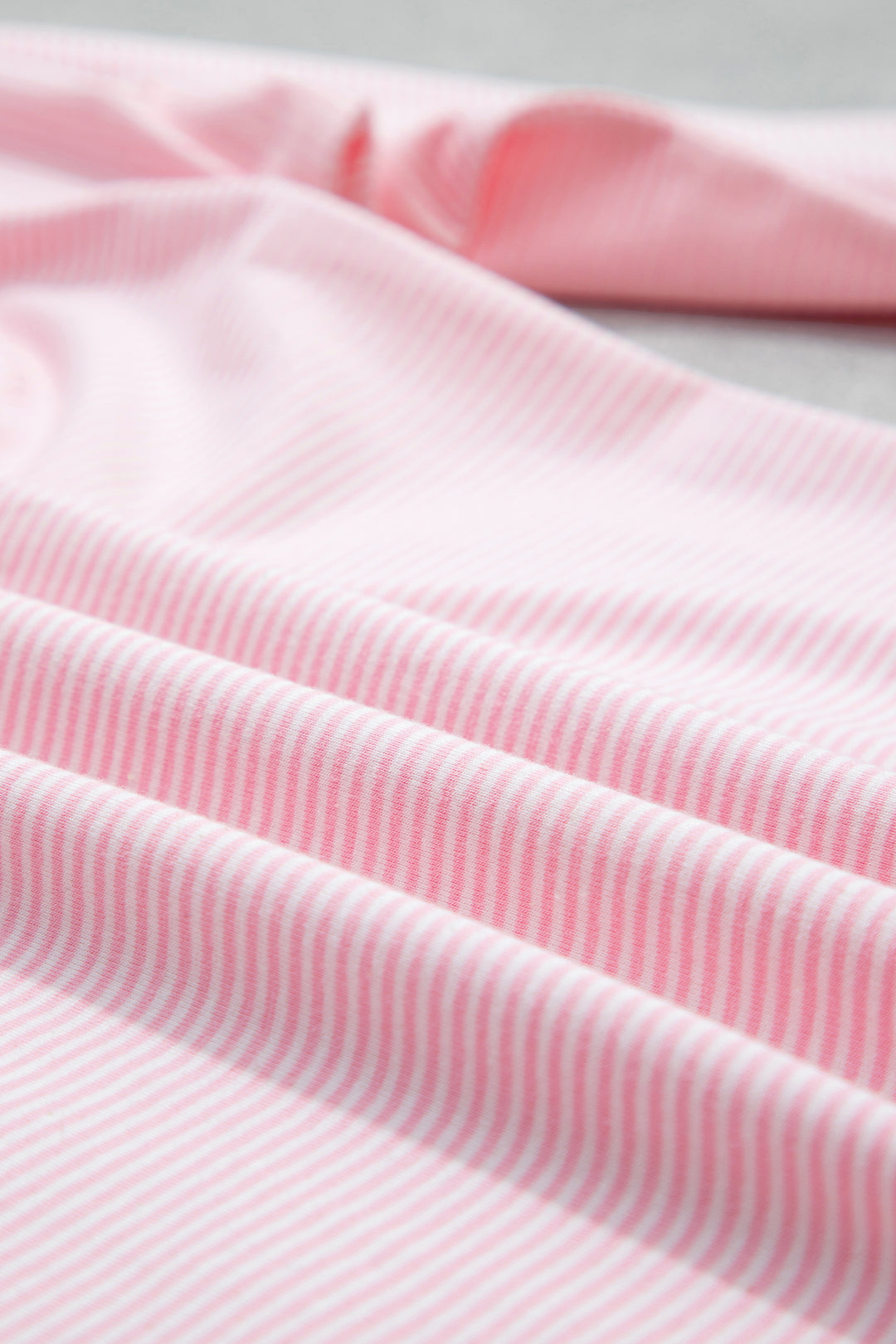 Pink Stripe Color Block Trim Mock Neck Pullover Drawstring Pants Casual Outfit