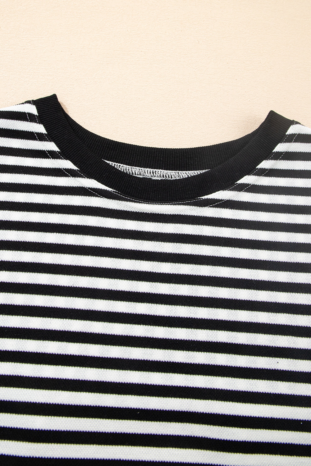 Bowknot Cutout Back Drop Shoulder Wide Bracelet Sleeve Loose Tee