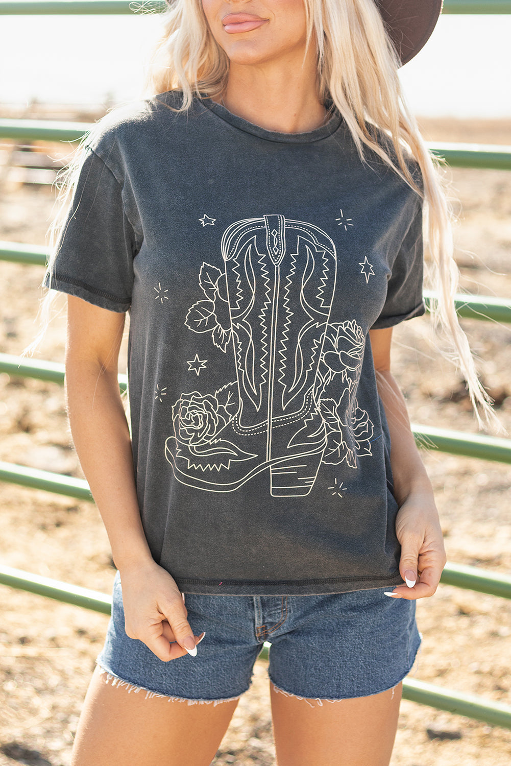 Western Cowboy Boots Graphic Tee