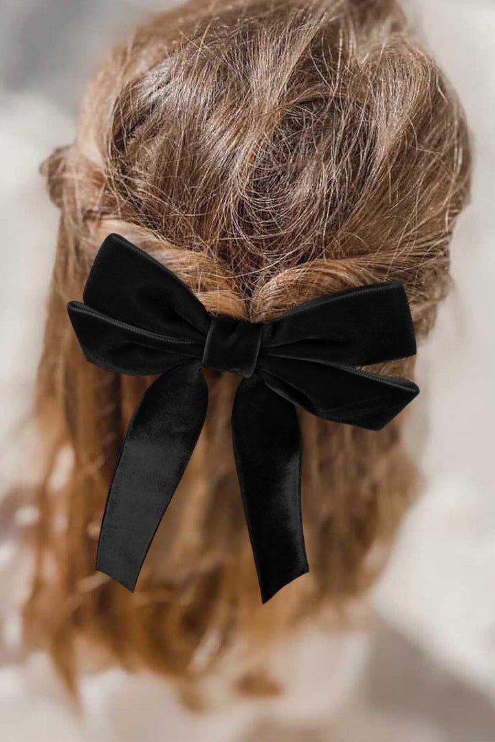 Velvet Bowknot Frenchy Girl Fashion Hair Clip
