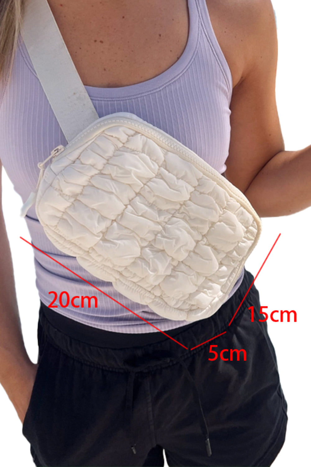 Quilted Puffer Belt Bag Fanny Pack