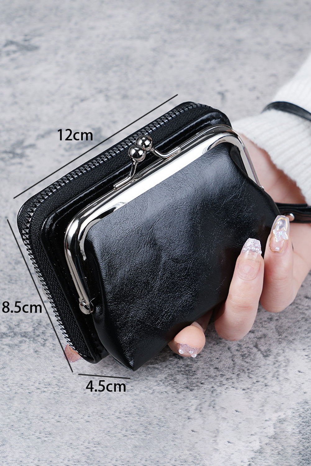 Minimalist Wristlet PU Leather Coin Purse
