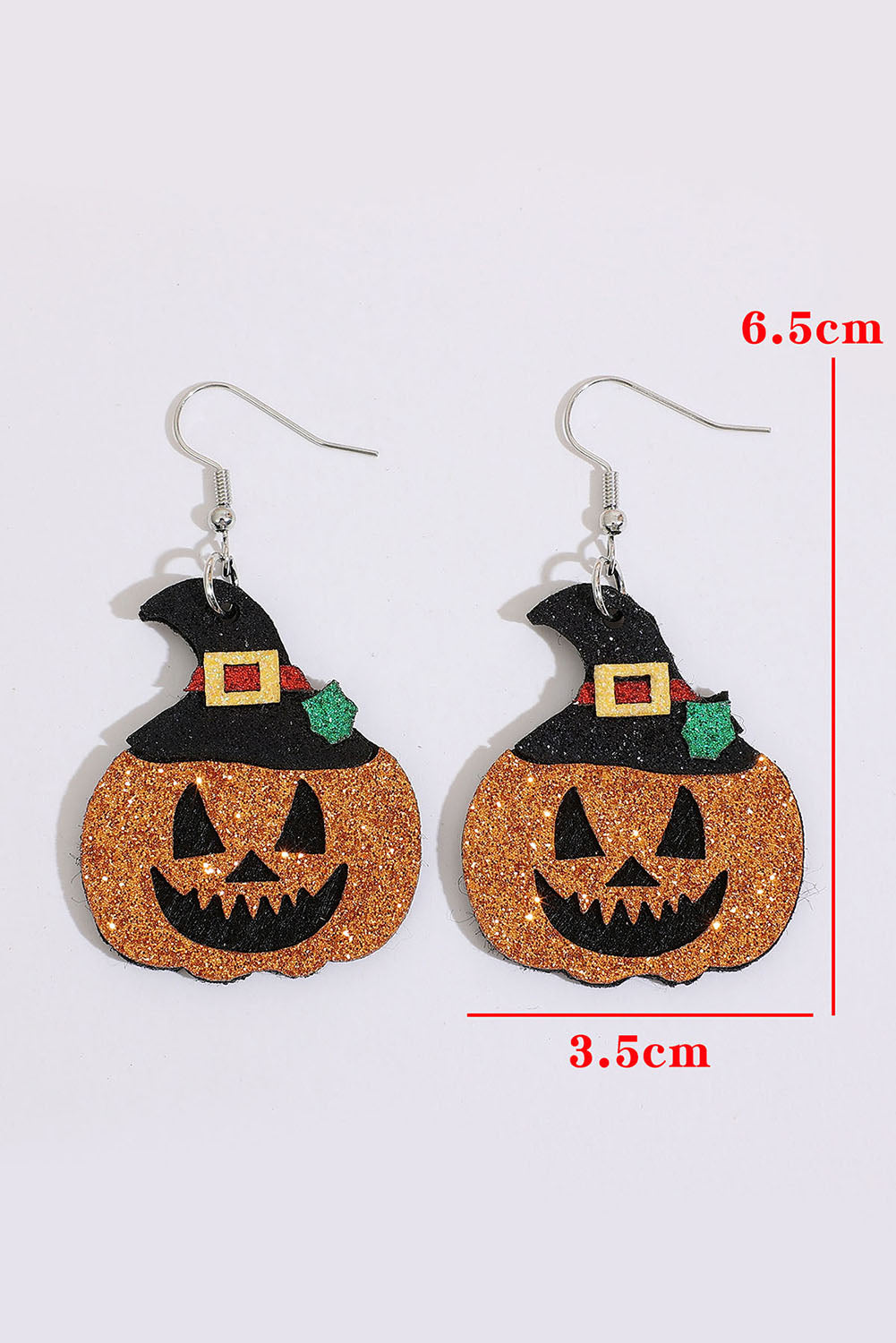 Boucles d'oreilles pendantes citrouille d'Halloween