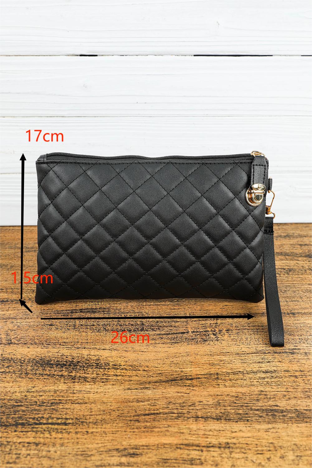 Quilted Leather Wallet Bag