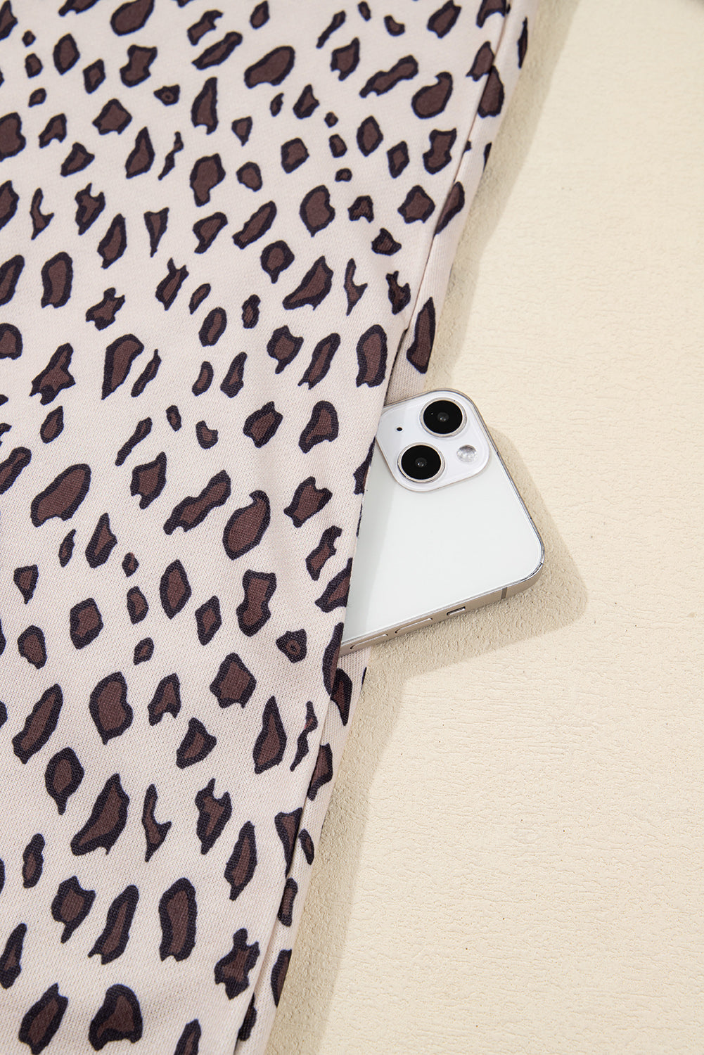 Leopard Print Zip up Collar Patchwork Shift Mini Dress