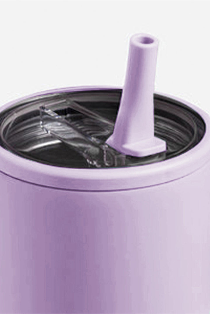 Grande tasse à vide avec poignée en acier inoxydable givré et paille 40 oz