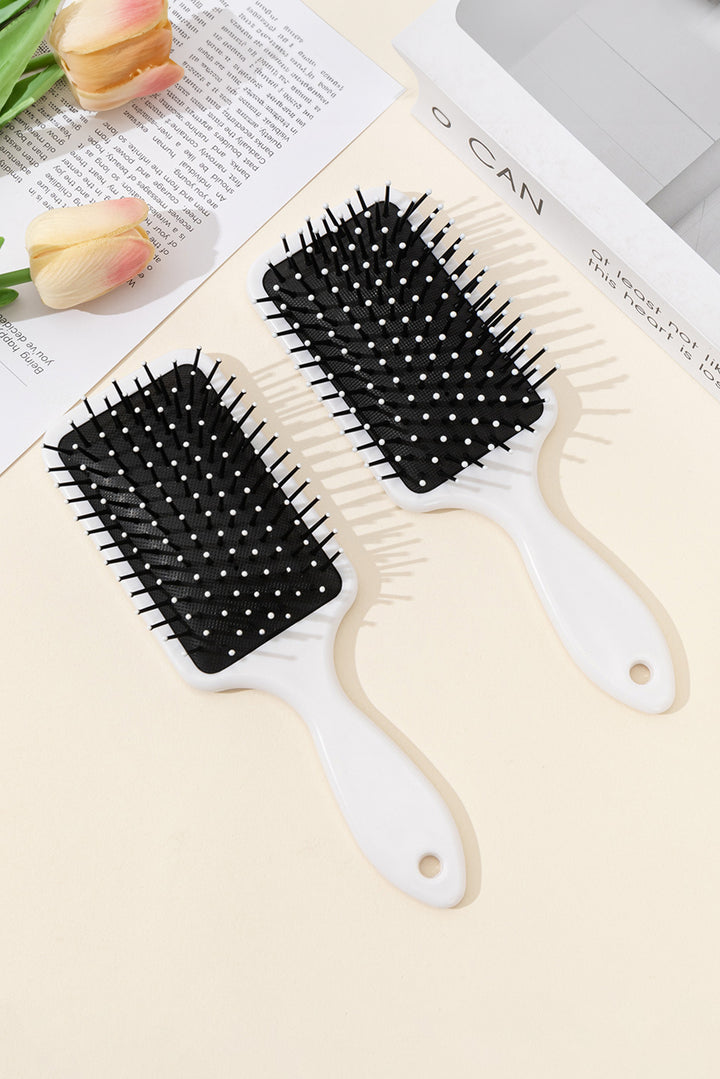 Flower Bow Print Large Paddle Air Cushion Comb