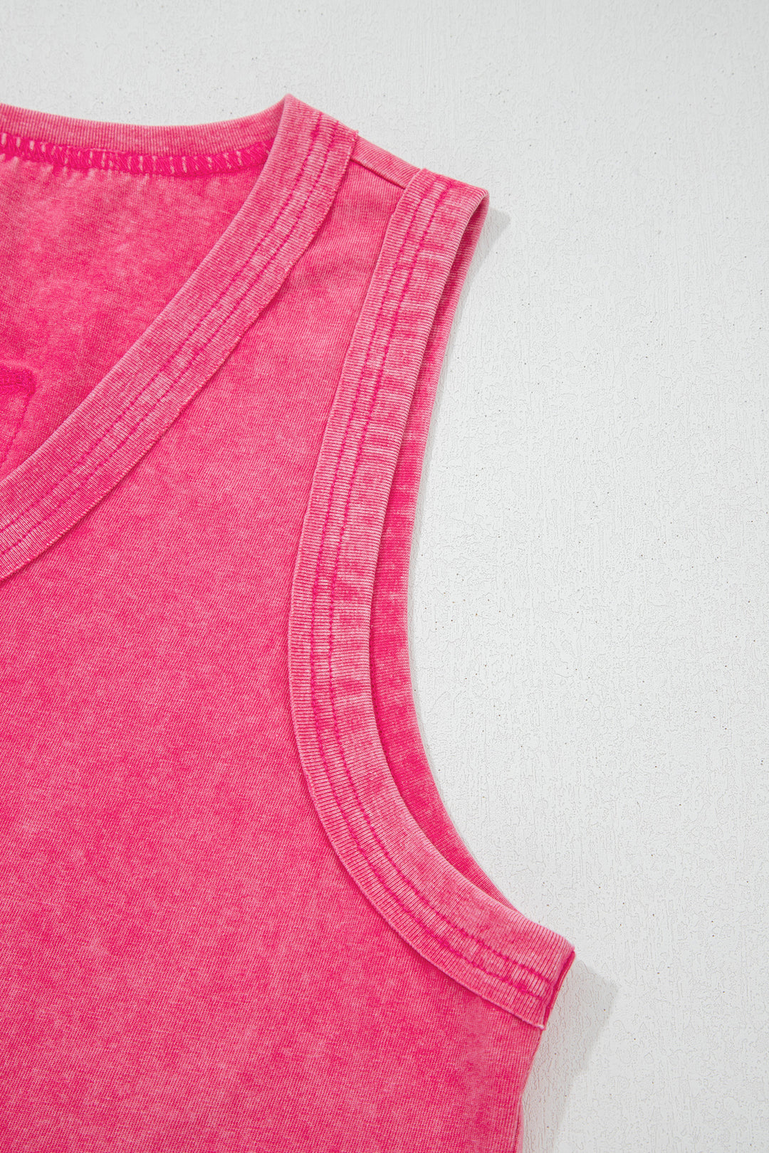 Mineral Wash V Neck Tank Top