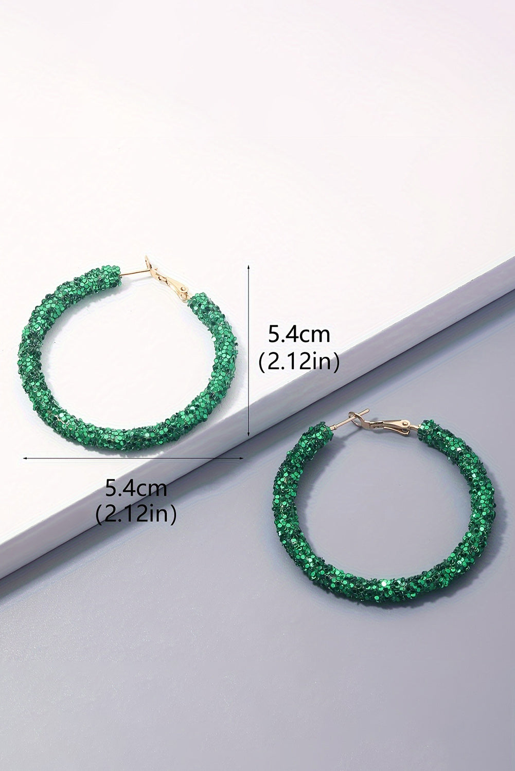 Boucles d'oreilles à paillettes audacieuses de la Saint-Patrick
