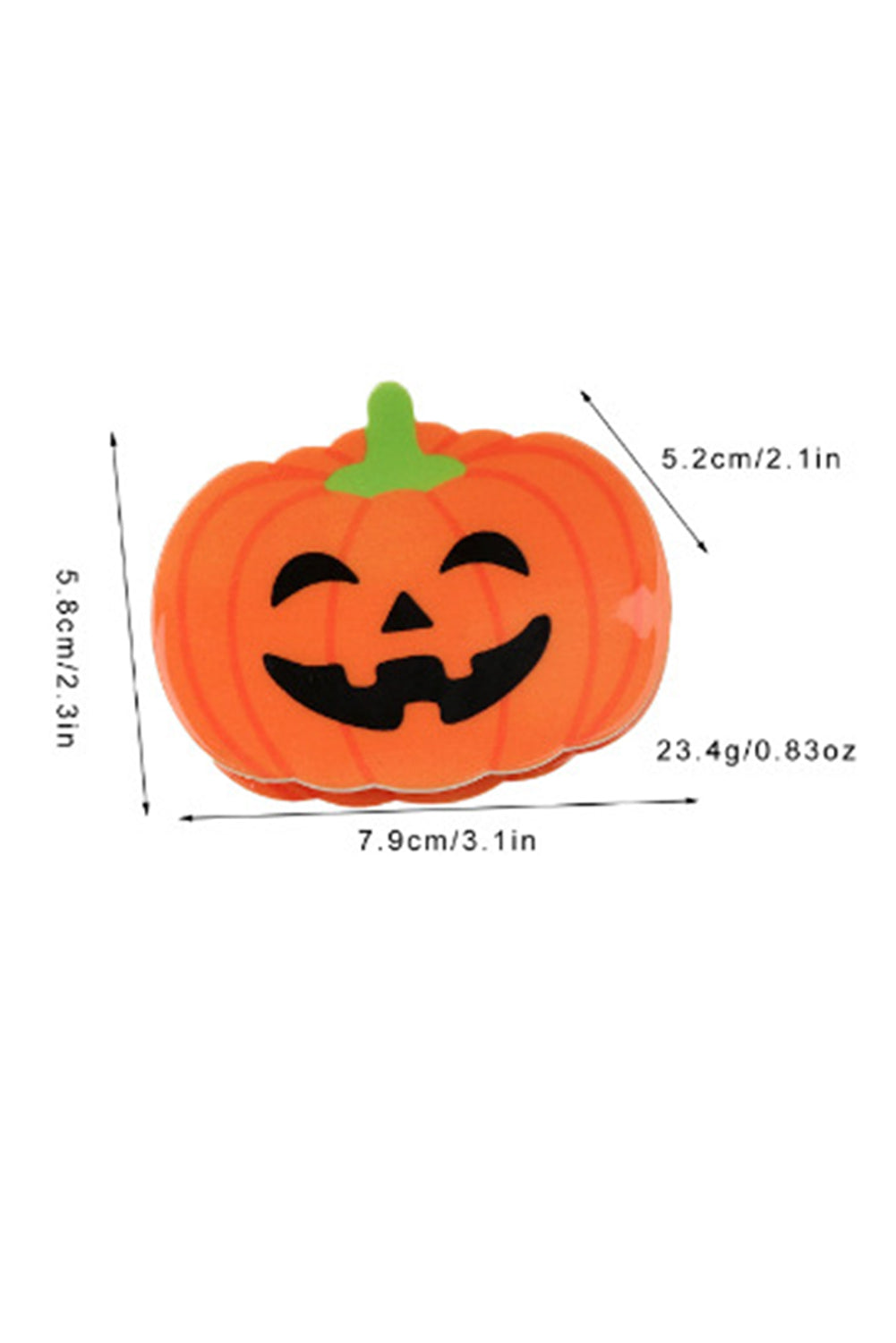 Pince à cheveux en forme de citrouille d'Halloween