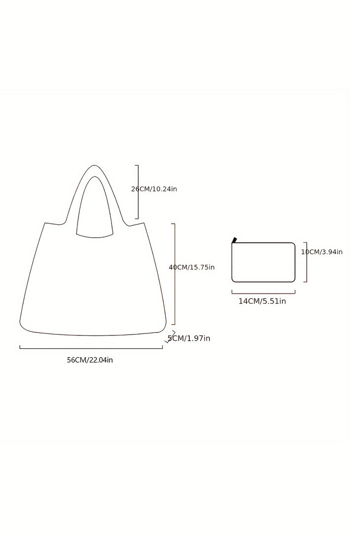 Large Foldable Christmas Holiday Reusable Oxford Bag