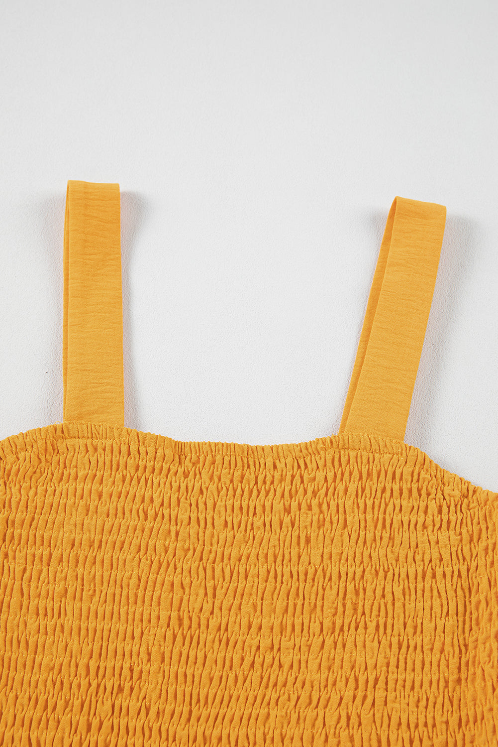 Ginger Casual Pocketed Smocked Sleeveless Romper