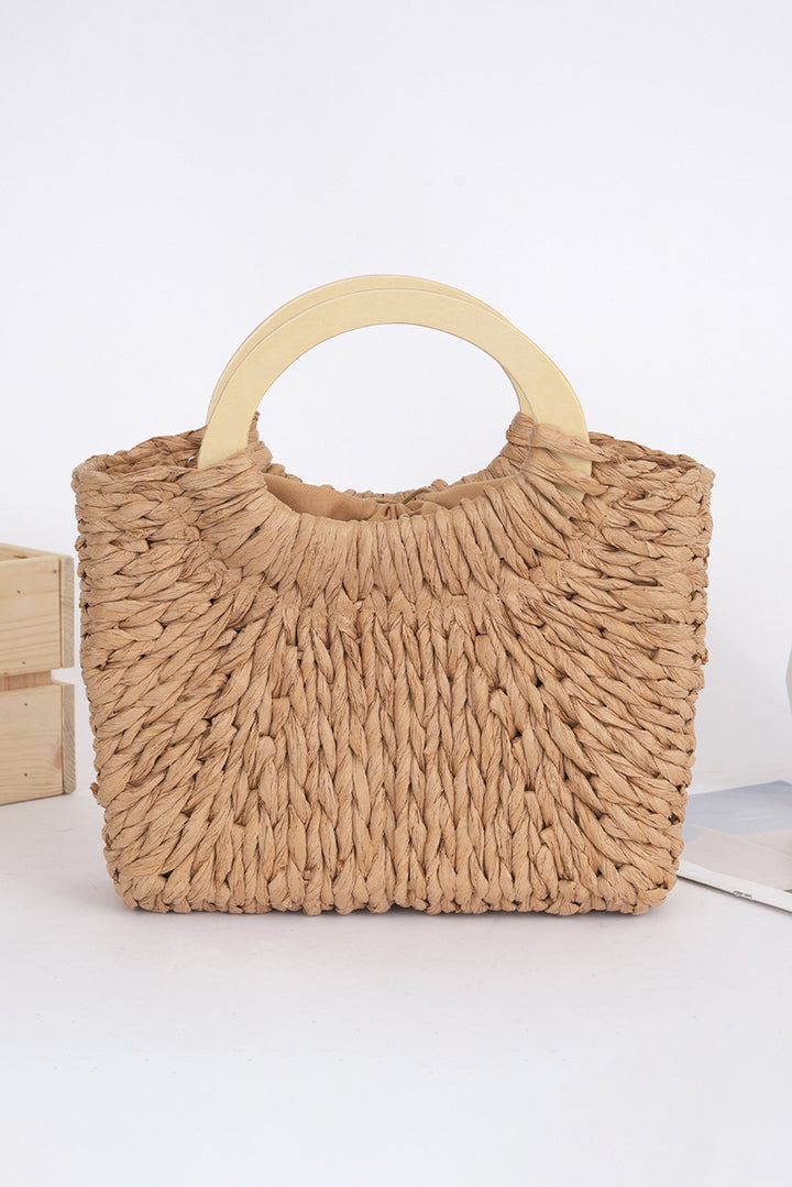 Retro Straw Woven Handle Bag