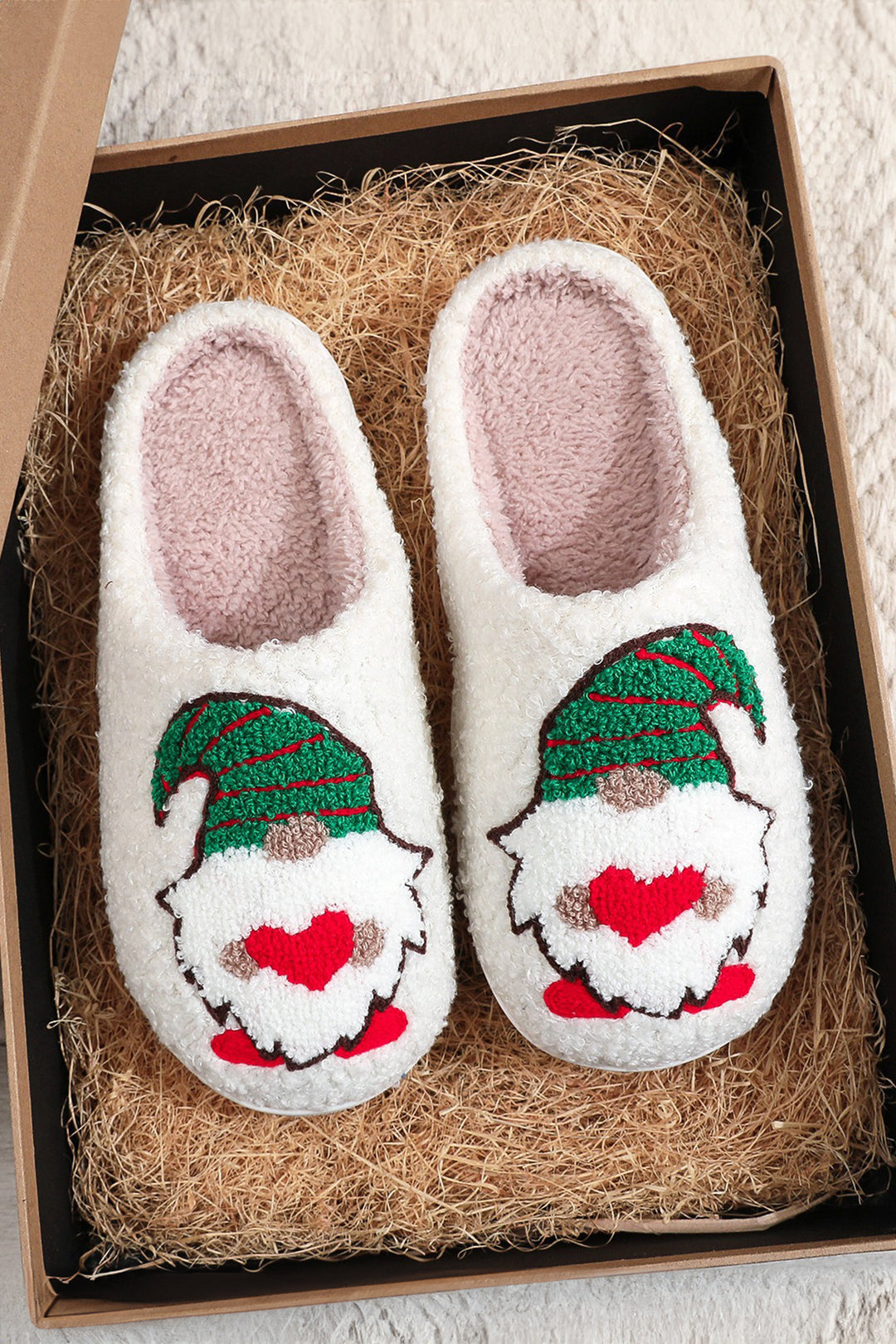 Christmas Faceless Dwarf Shoes Plush House Slippers