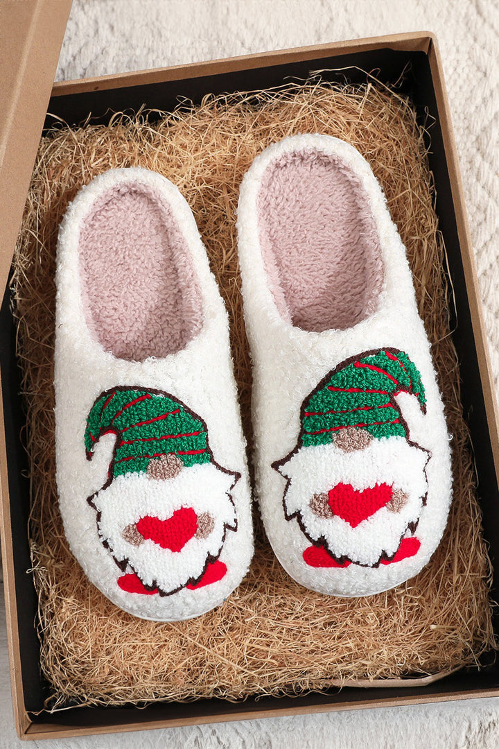 Christmas Faceless Dwarf Shoes Plush House Slippers