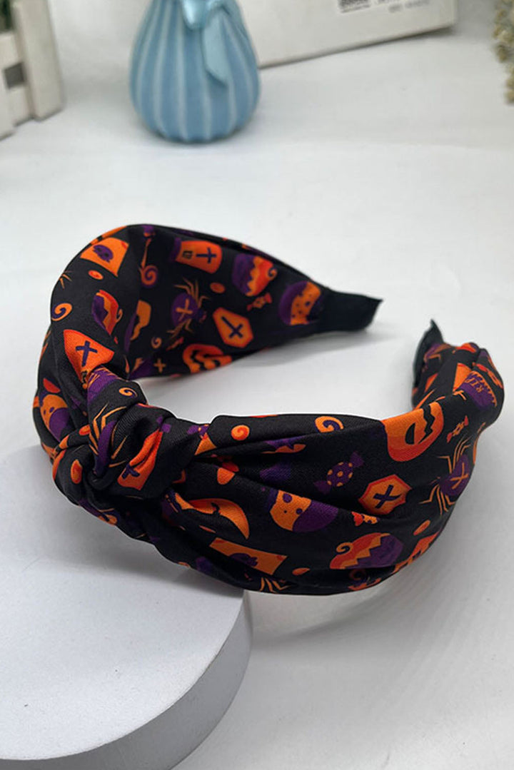 Halloween Pattern Print Knotted Headband