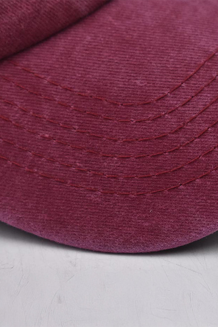 Verstellbare Baseballkappe mit Kokosnussbaum-Stickerei und Mineralwaschung
