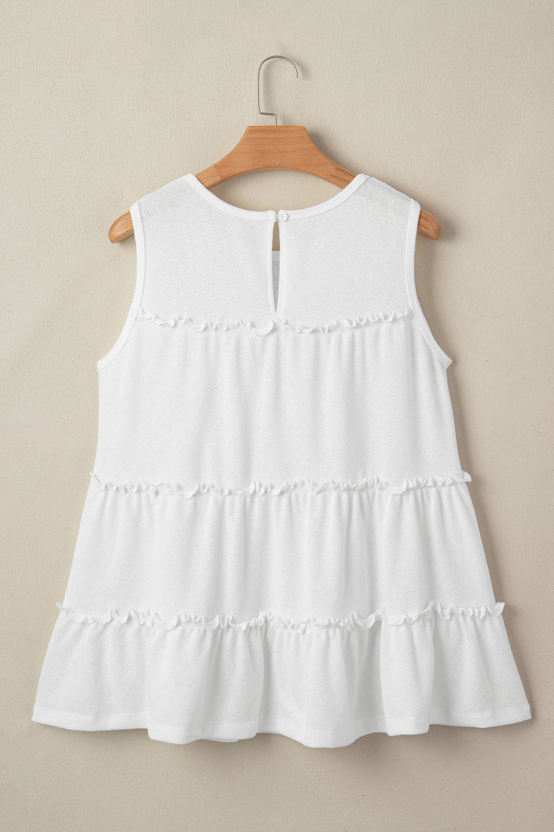 Tiered Frill Trim A-line Tank Top