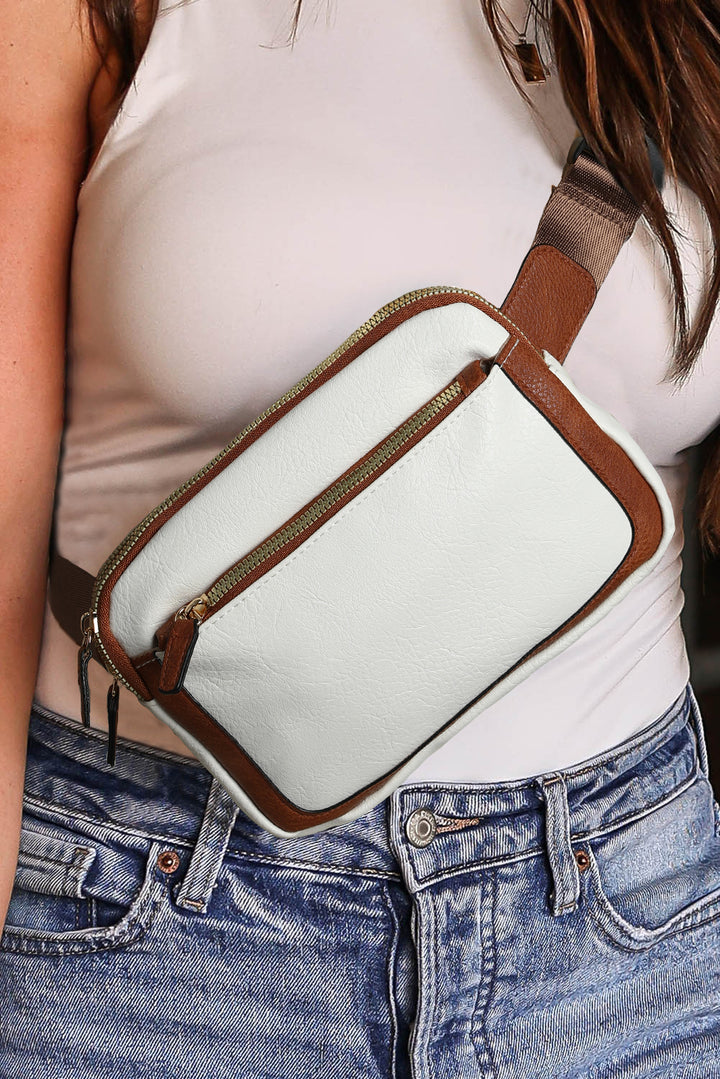 Adjustable Strap Mini PU Leather Crossbody Bag