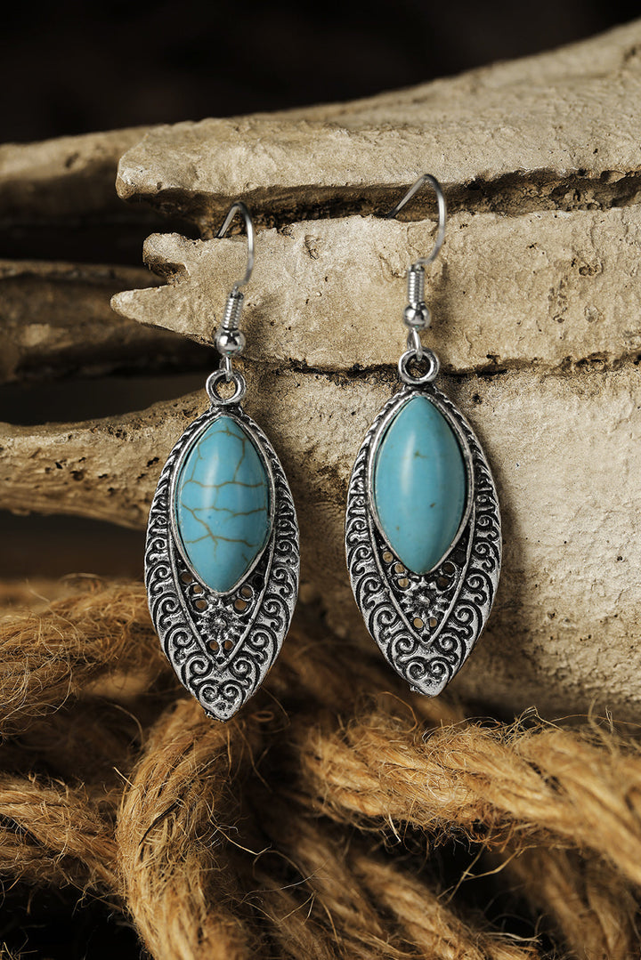 Vintage Turquoise Boho Arabesque Earring