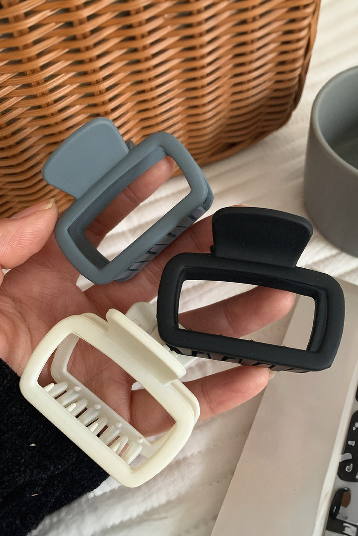 Pince à cheveux minimaliste givrée découpée