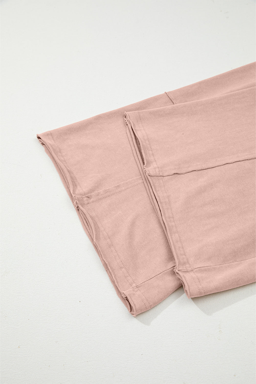 Buckskin Flower Patch Mineral Washed Terry Knit Cropped Wide Leg Pants