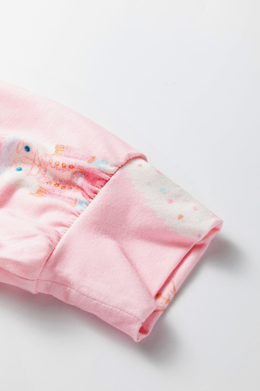 Pink Christmas Tree Nutcracker Print 2pcs Lounge Pant Set