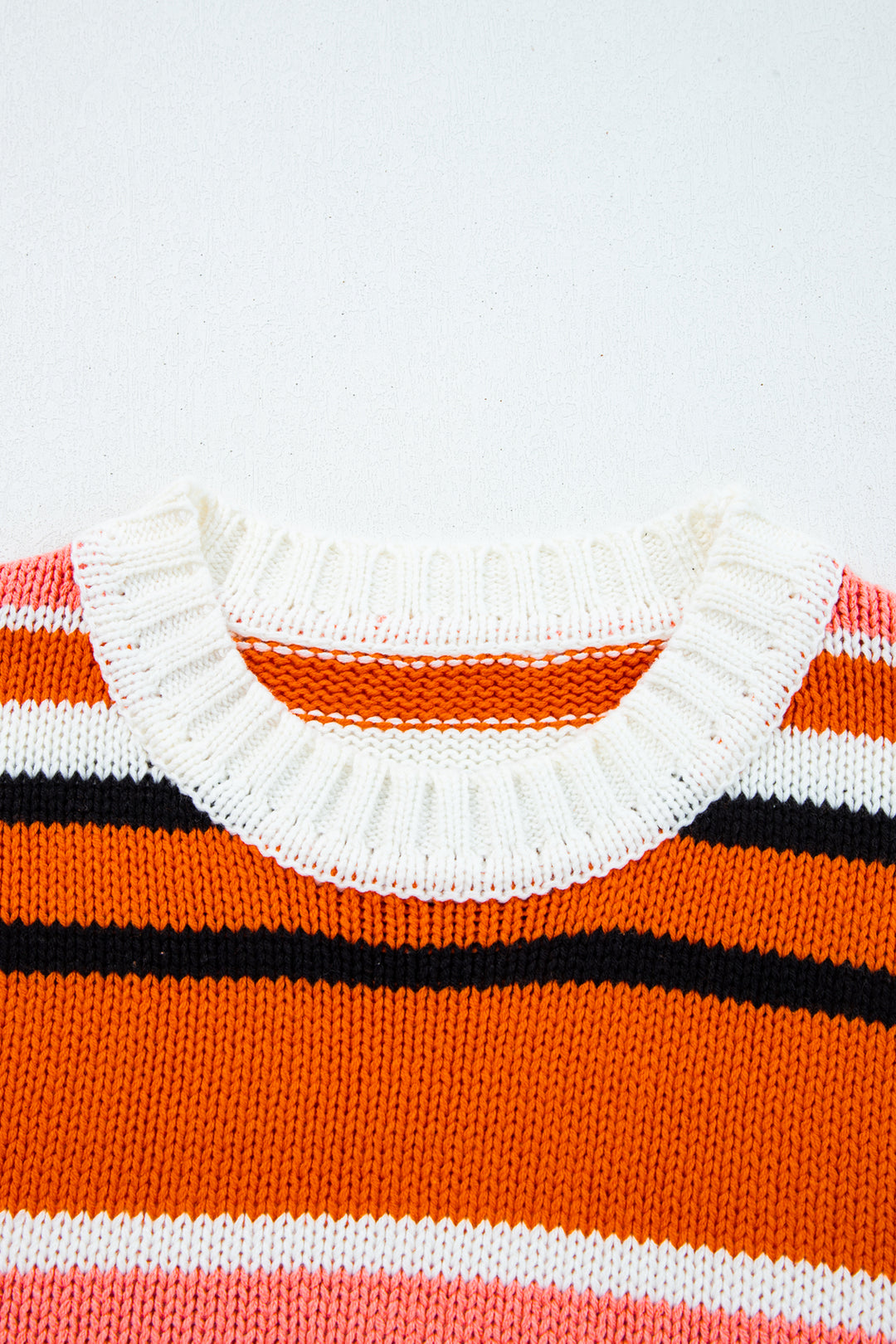 Drop Shoulder Cropped Pullover Sweater