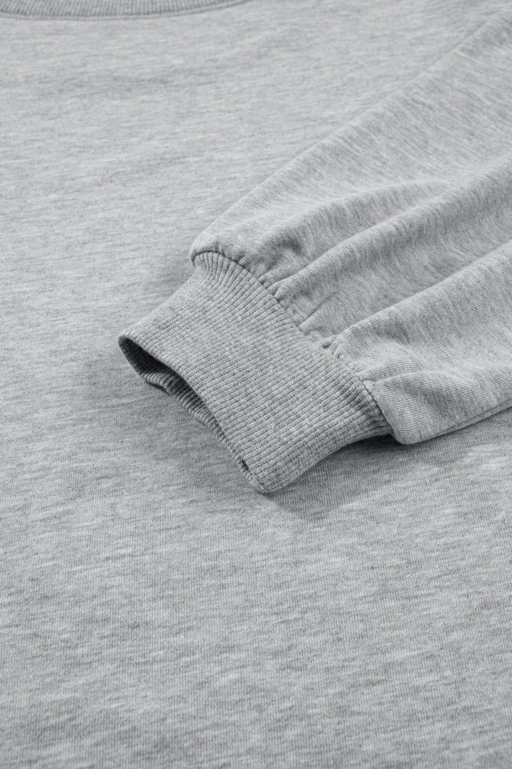 Medium Grey Sequin Western Ghost Print Sweatshirt