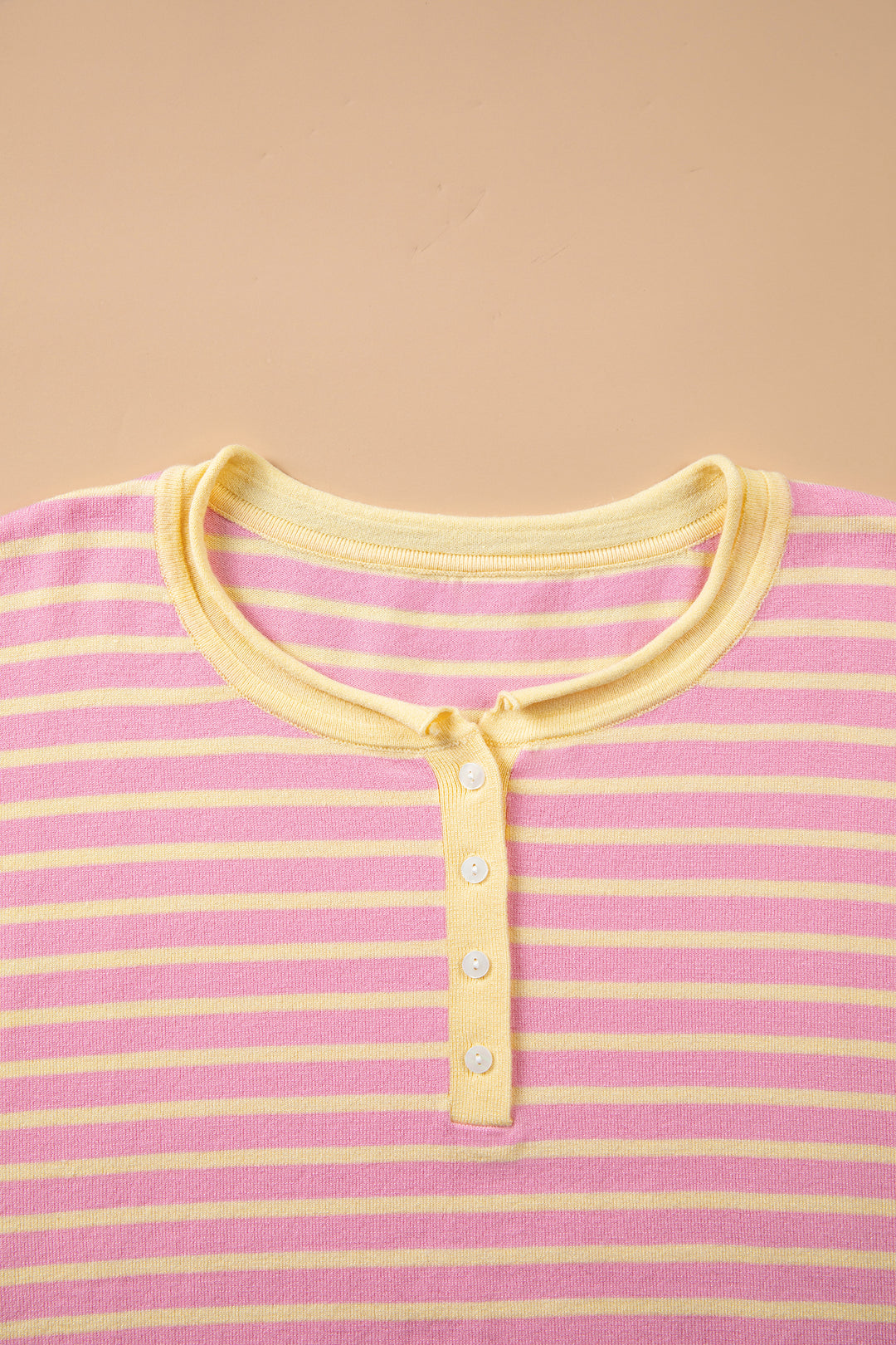 Pink Stripe Striped Colorblock Long Sleeve V Neck Shift Plus Size Sweater