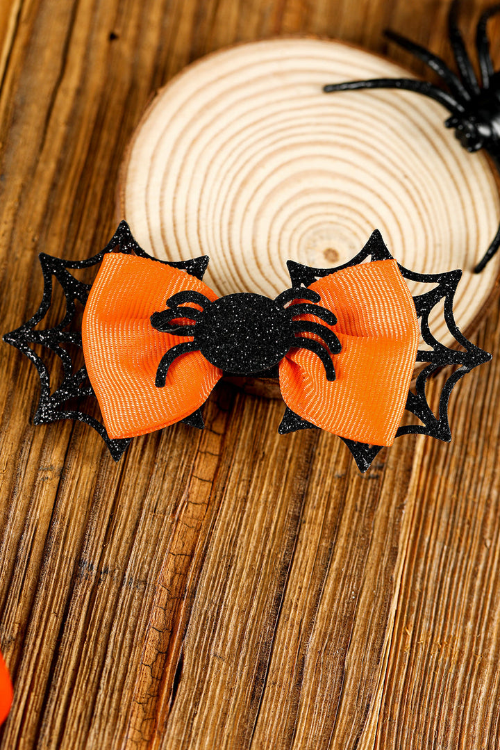 Spider Web Bowknot Halloween Hair Clip