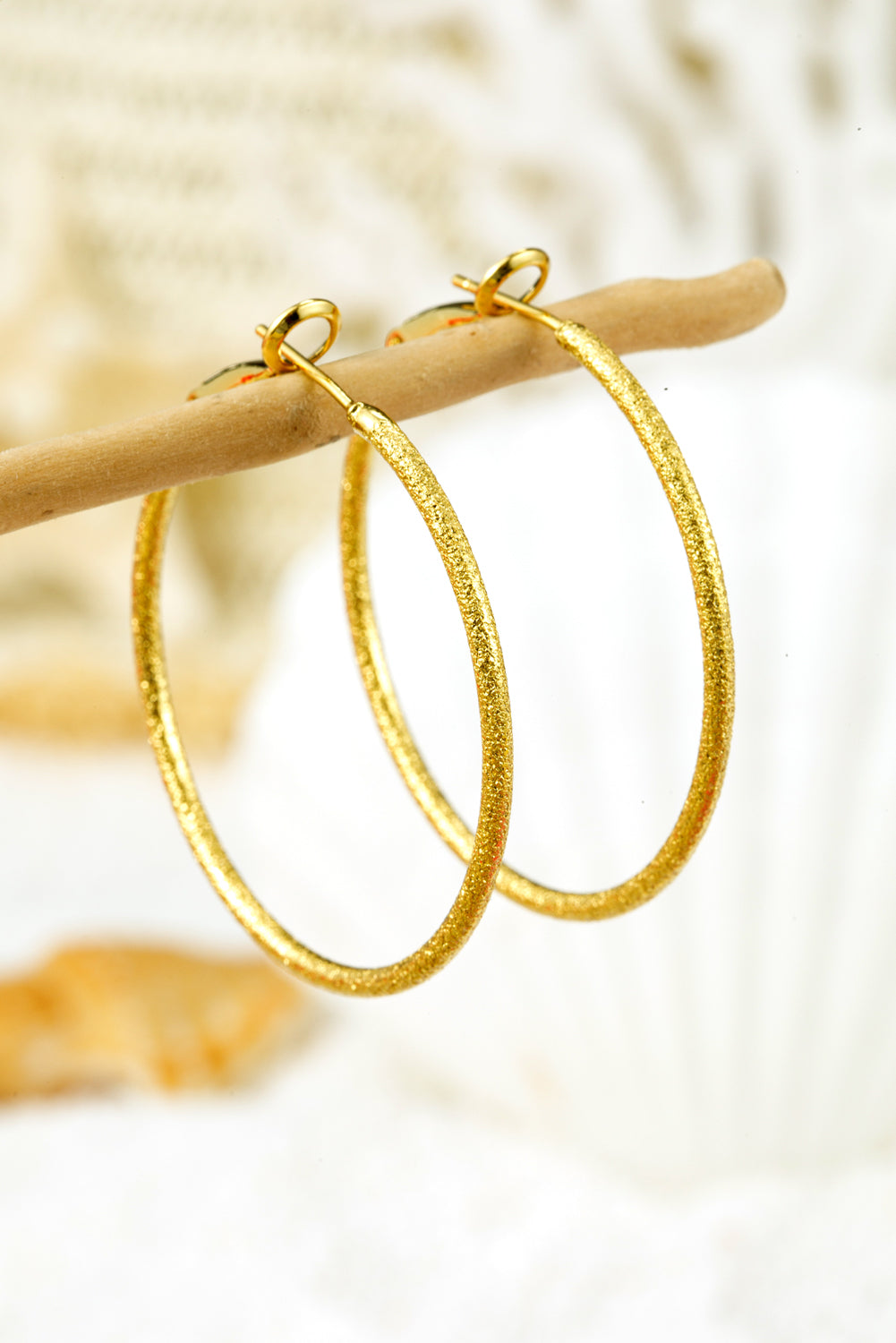 Plated Retro Hoop Earrings