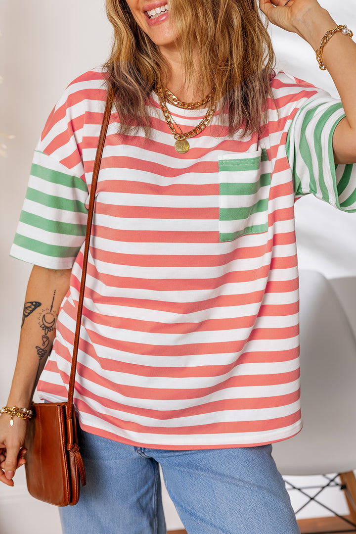 Drop Shoulder Casual T Shirt