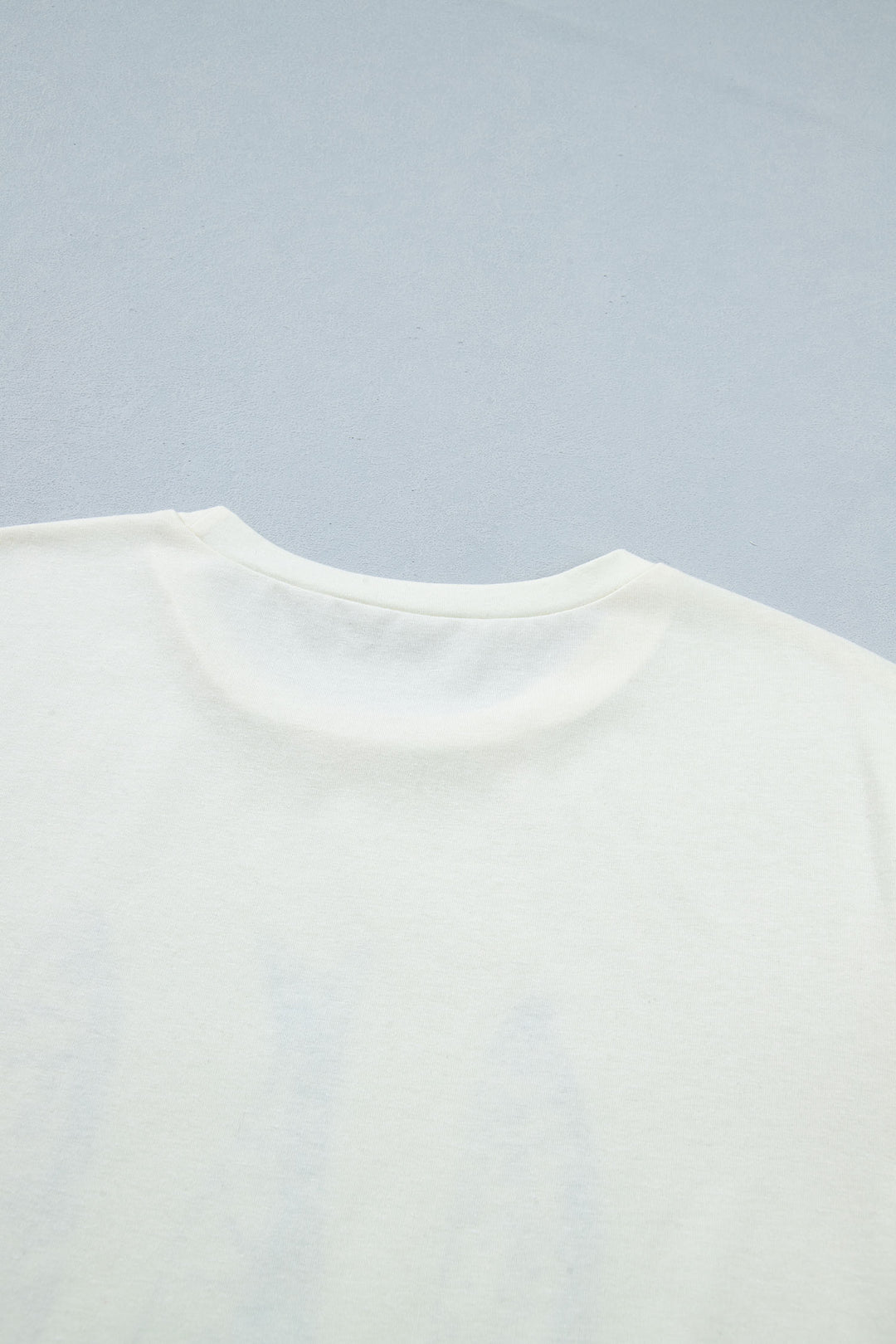 White Fish Print Short Sleeve Round Neck T Shirt