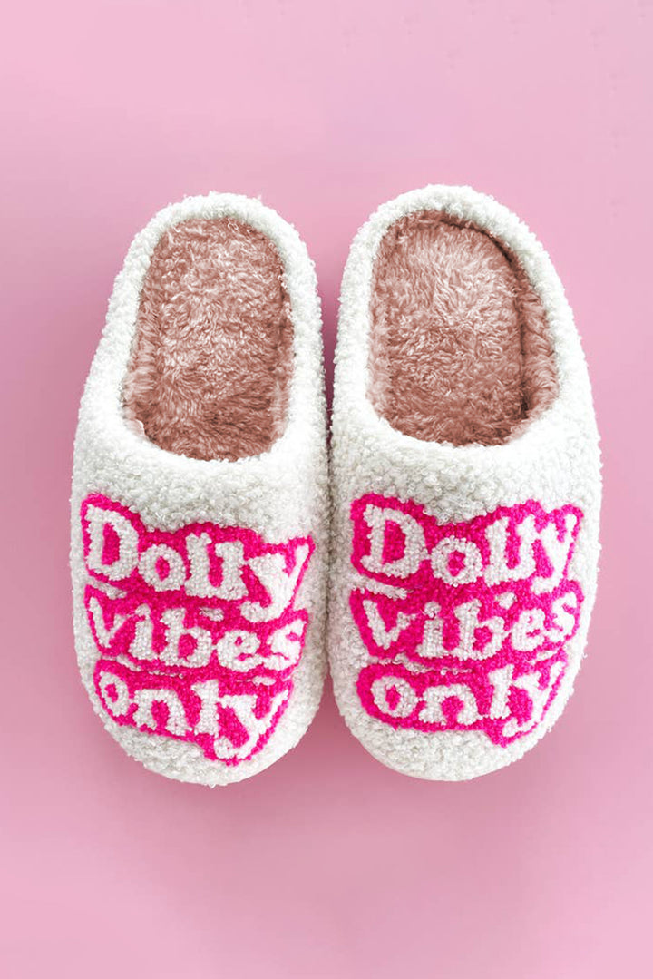 Dolly Vibes – Plüsch-Hausschuhe zum Hineinschlüpfen