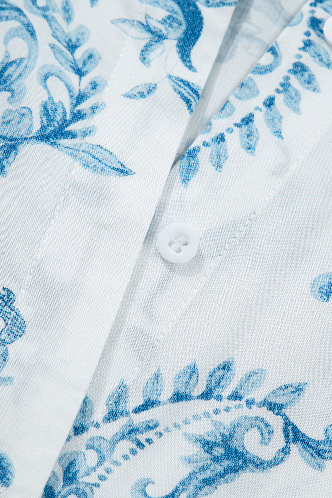 Sky Blue Plus Size Geometric Floral Print Short Sleeve Maxi Dress