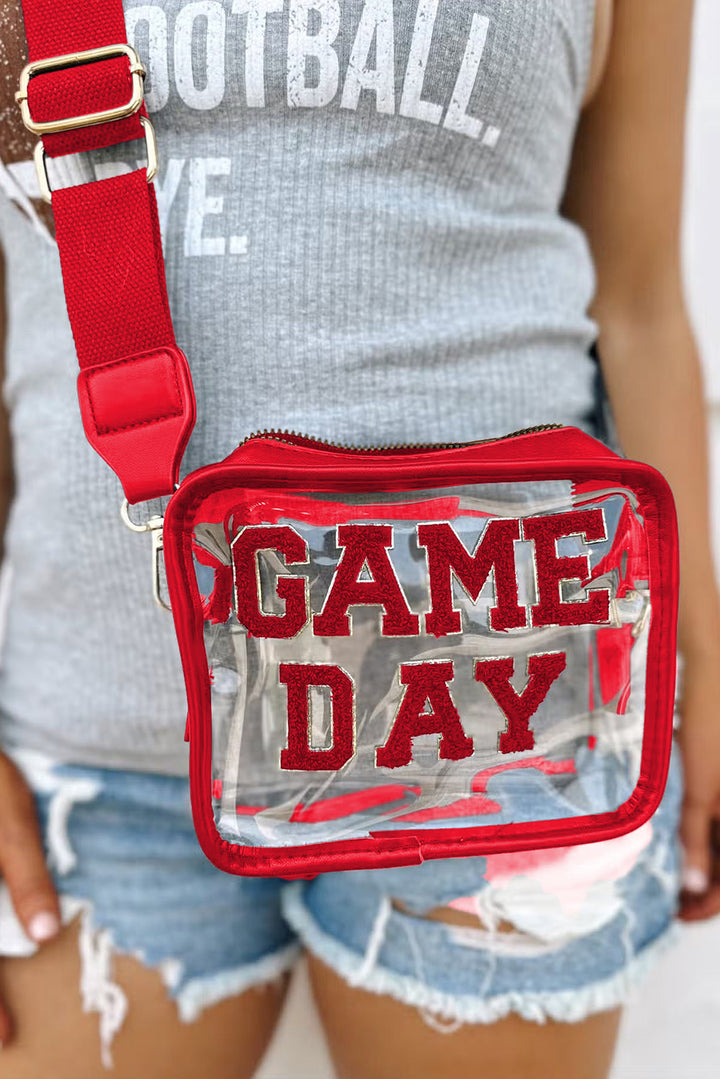 GAME DAY Rugby Football Transparente Umhängetasche