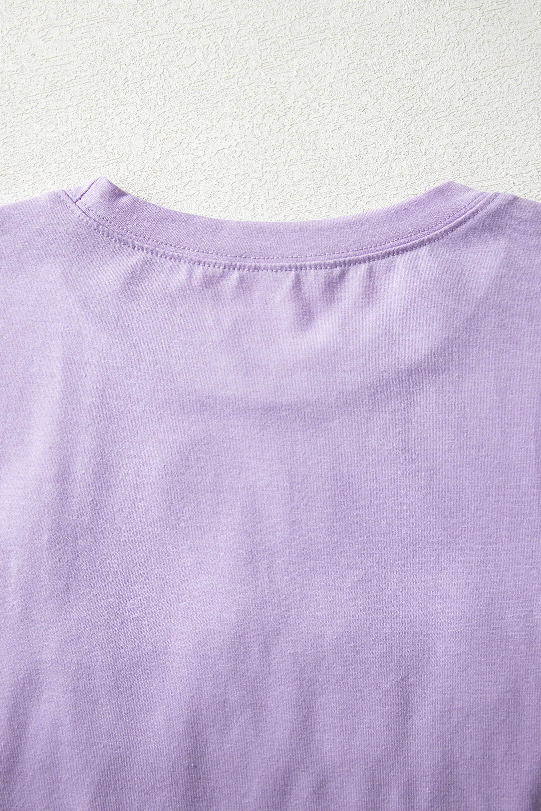 Lavendula Mardi Gras Tinsel Letter Graphic Loose T Shirt