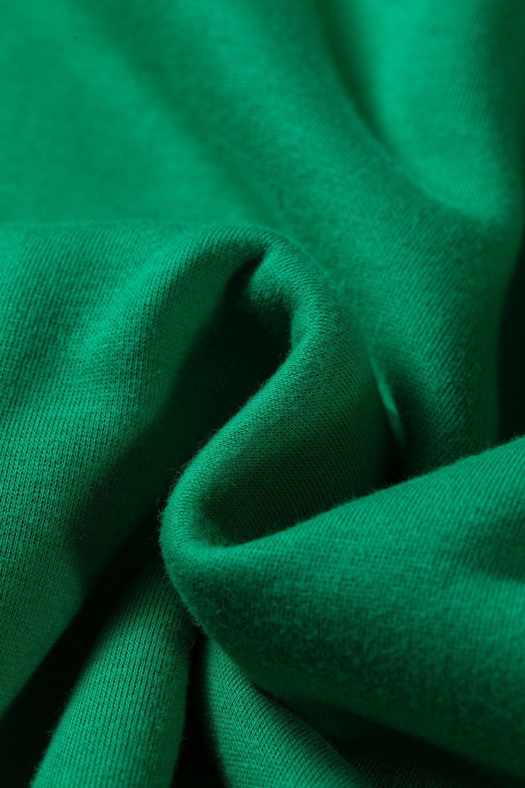 Bright Green Oversize Drop Shoulder Reversible Mock Neck Sweatshirt